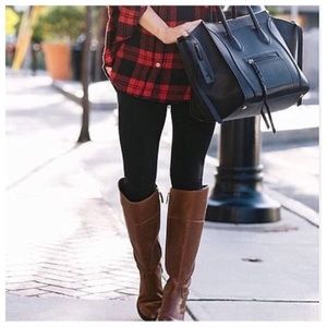 New Black Leggings one size  fits 2-12/14 buttery